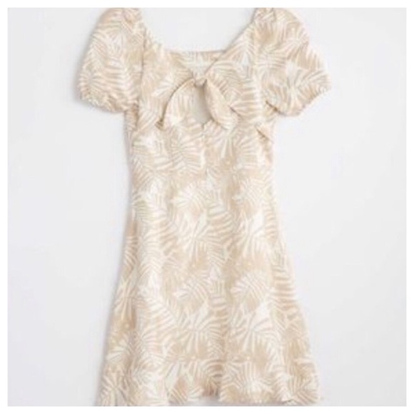 Loft Palm Beach Tie Back Flare Dress 2 4 6 - Picture 3 of 13